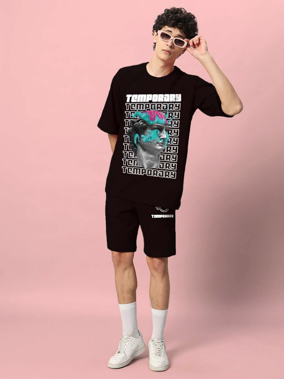 Temporary Co-Ord Set with Print (Black)