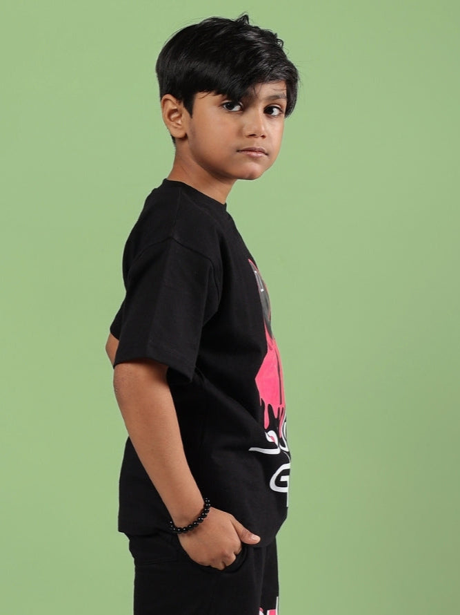 SQUID GAME T-SHIRT FOR BOYS & GIRLS (BLACK)