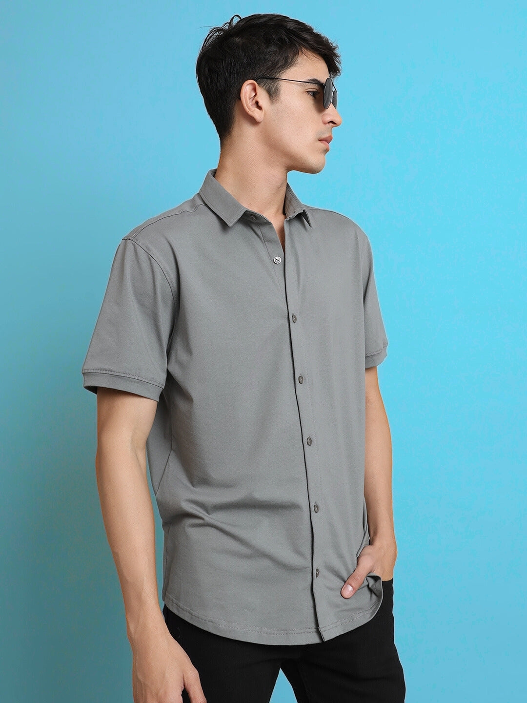 Noir Grained Shirt