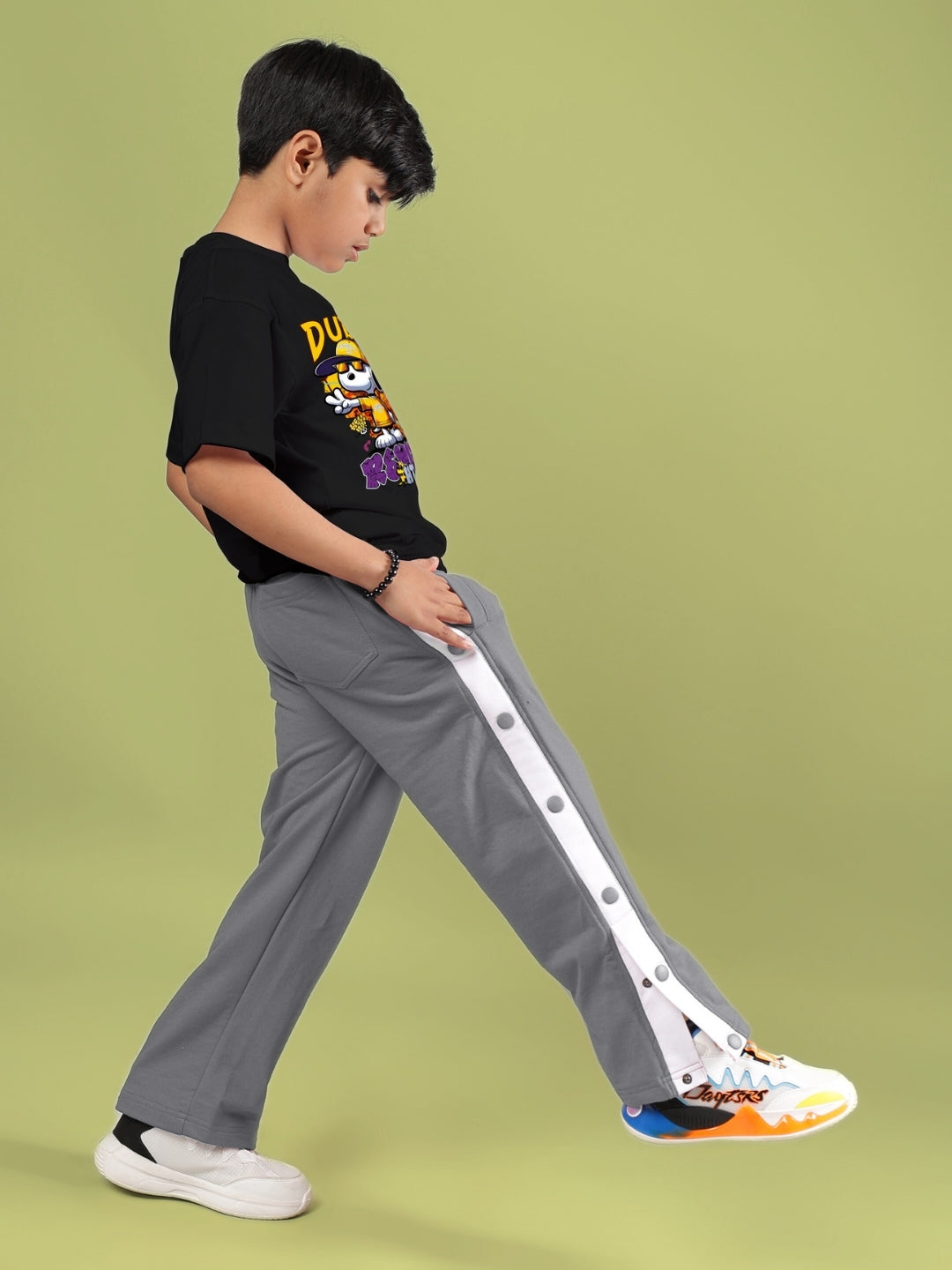 SNOOPY RIMIX CO-ORD FOR BOYS & GIRLS (BLACK GREY)