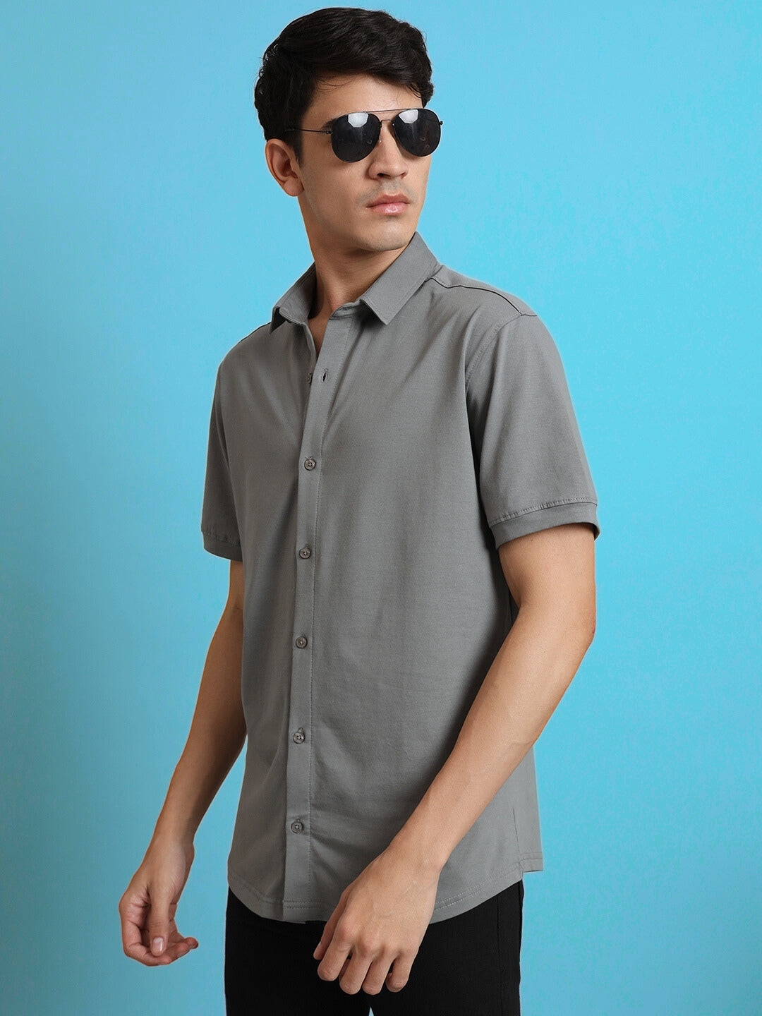 Noir Grained Shirt