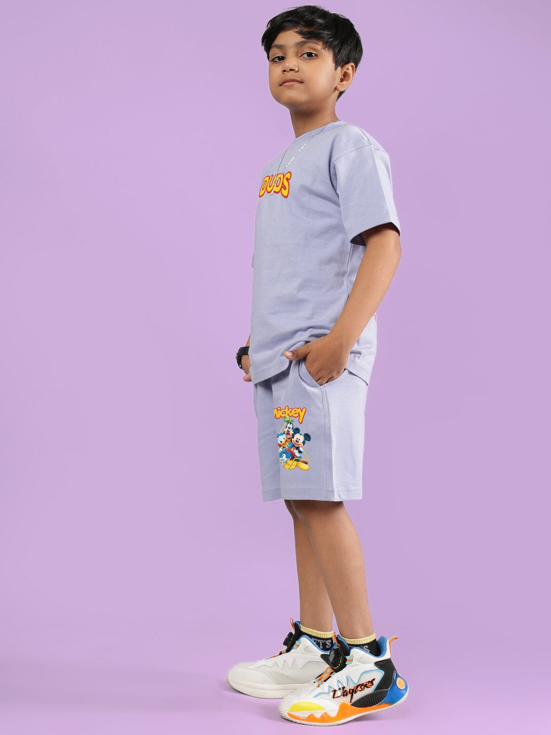 MICKEY DINGO CO-ORD FOR BOYS & GIRLS (LAVENDER)