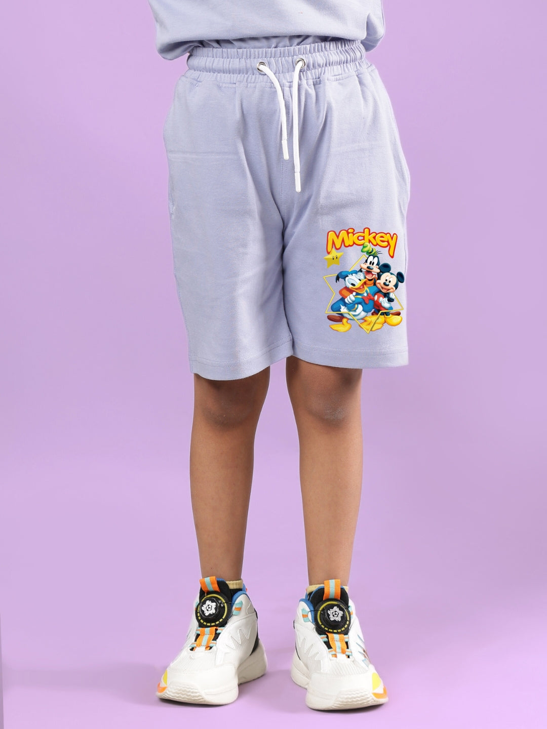 MICKEY DINGO SHORTS FOR BOYS & GIRLS (LAVENDER)