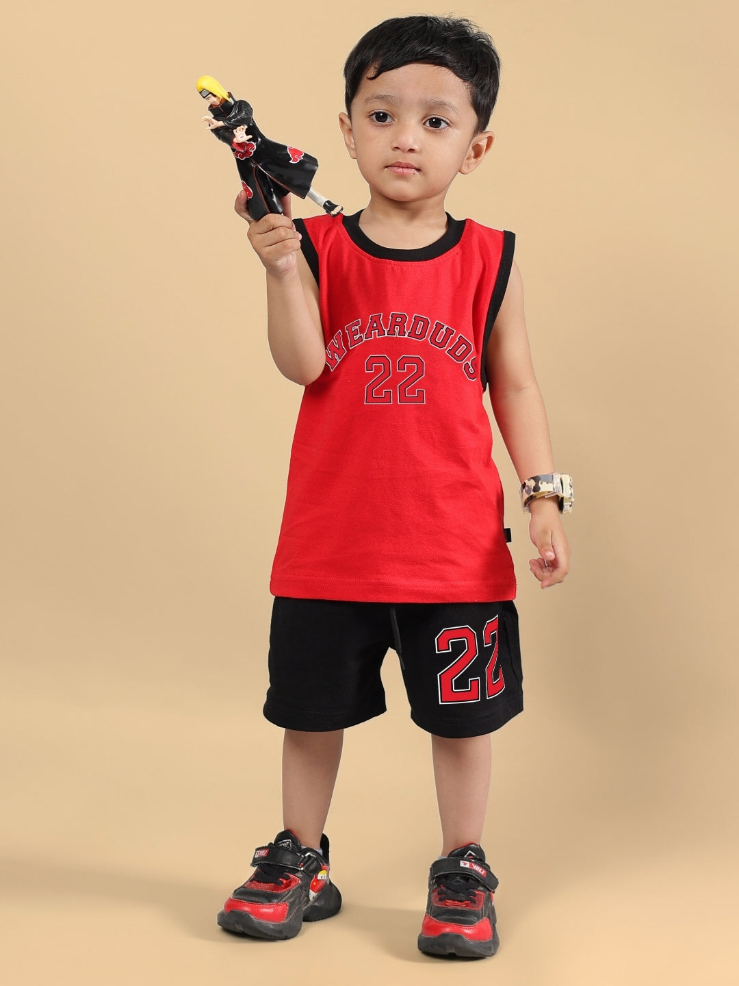 AMIGA CO-ORD FOR BOYS & GIRLS (RED BLACK)