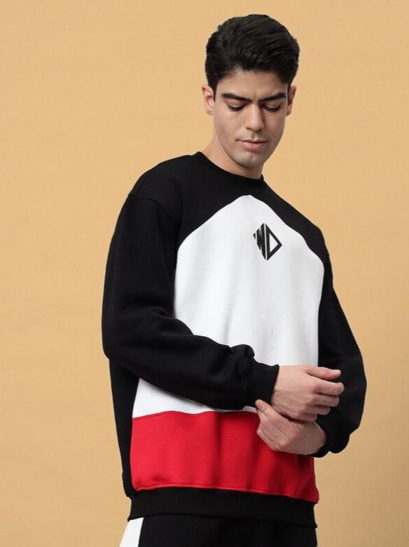 WD FERVID COLORBLOCK SWEATSHIRT (BLACK)