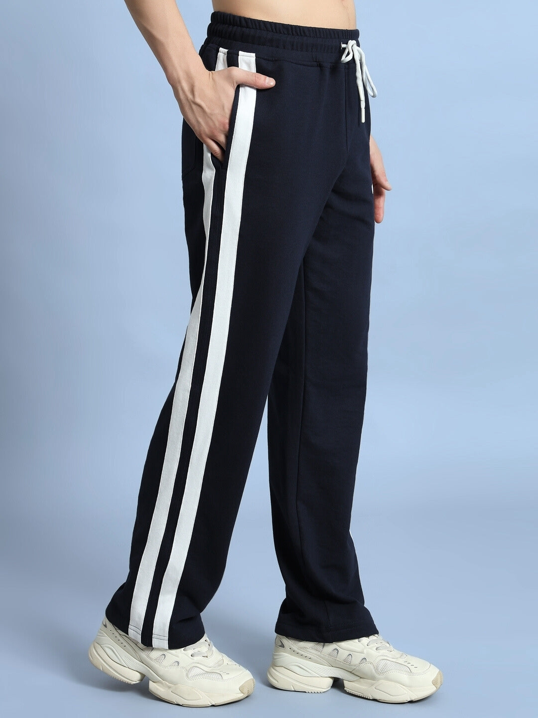 FUTURE ICON 2 STRIPE JOGGER (NAVY BLUE)