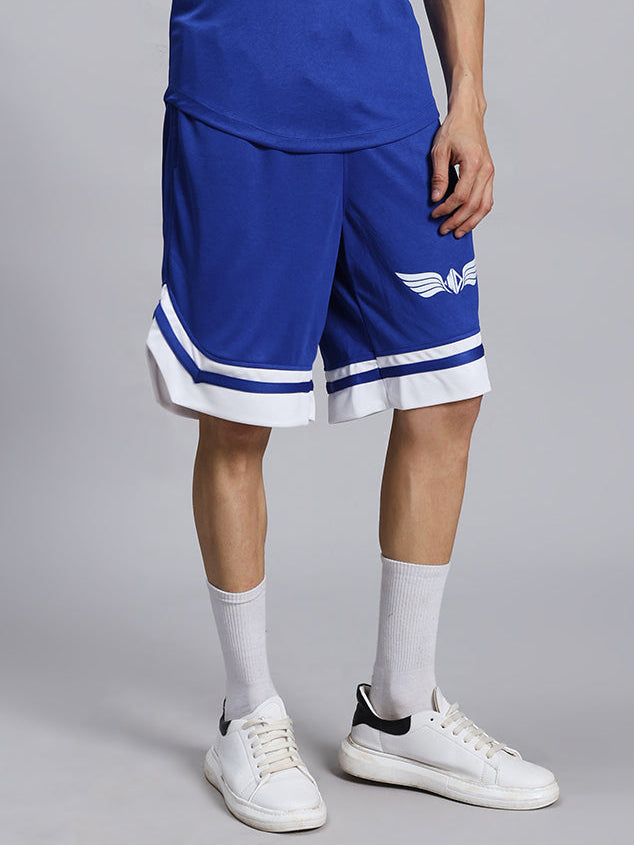 WD WINGS REGULAR FIT SHORTS (ROYAL BLUE)