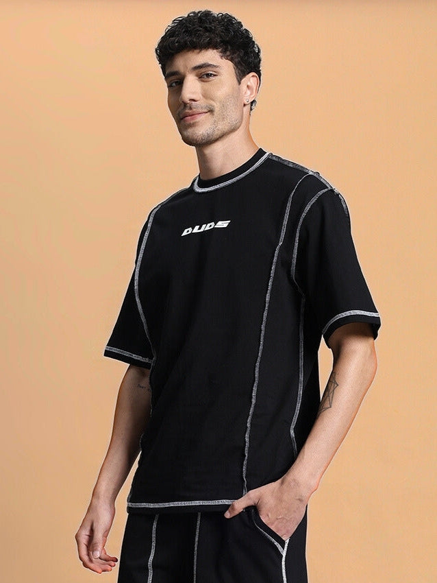 DYNAMIC OVER-SIZED CLASSIC T-SHIRT (BLACK)