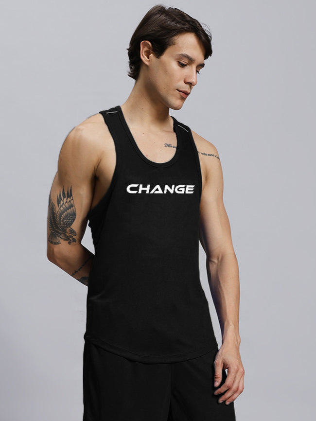 CHANGE YOUR LOOKS GYM T-SHIRT (BLACK)