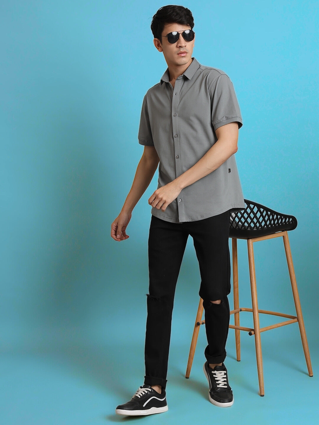 Noir Grained Shirt