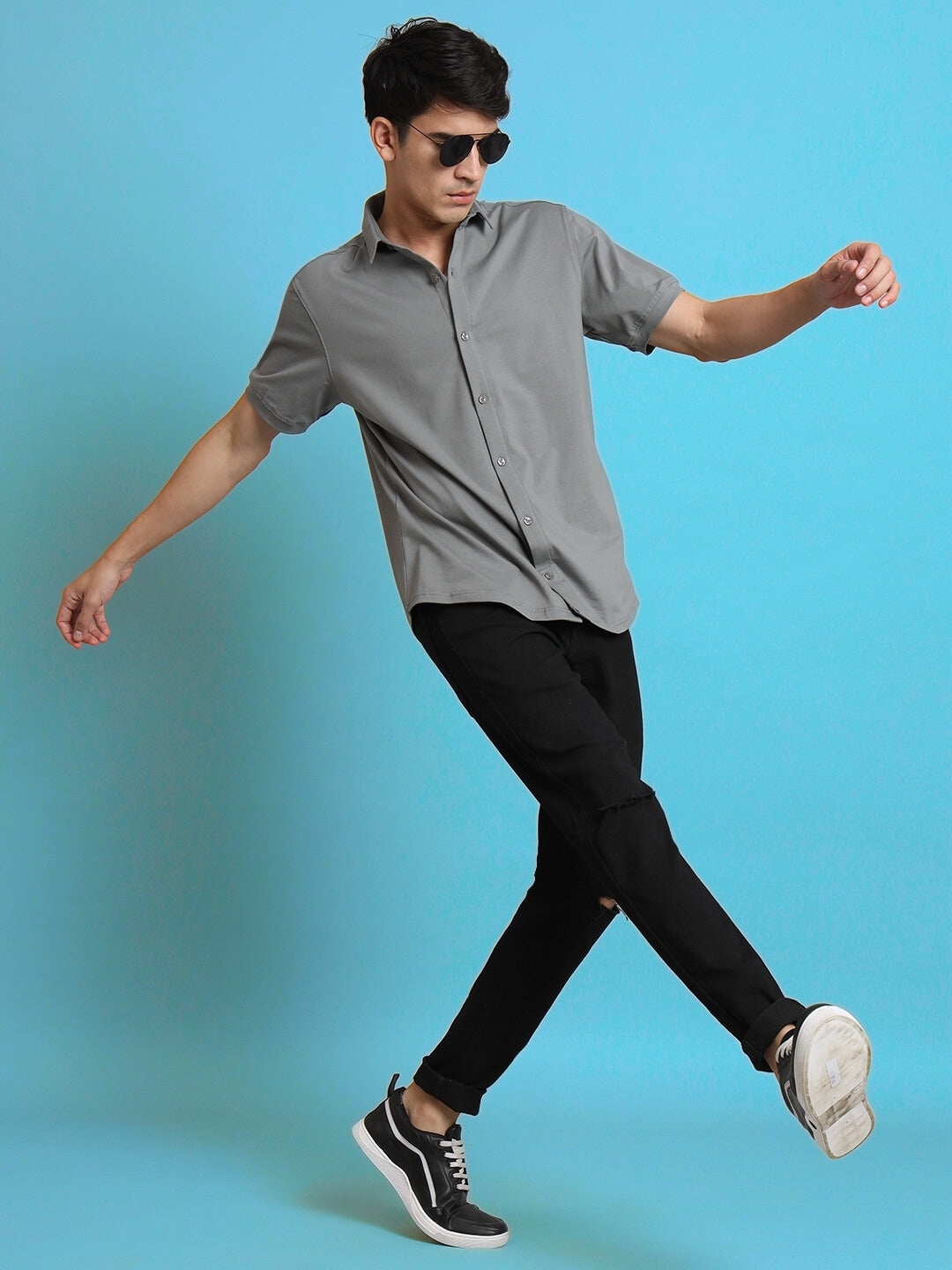 Noir Grained Shirt