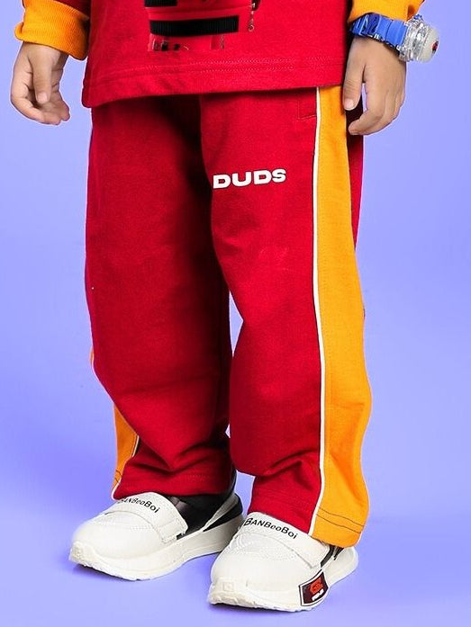 SANFORD STRIPE JOGGER FOR BOYS AND GIRLS RED ORANGE