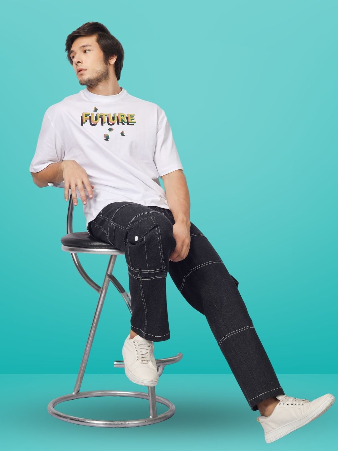 Future Over-Sized T-Shirt (White) - Wearduds