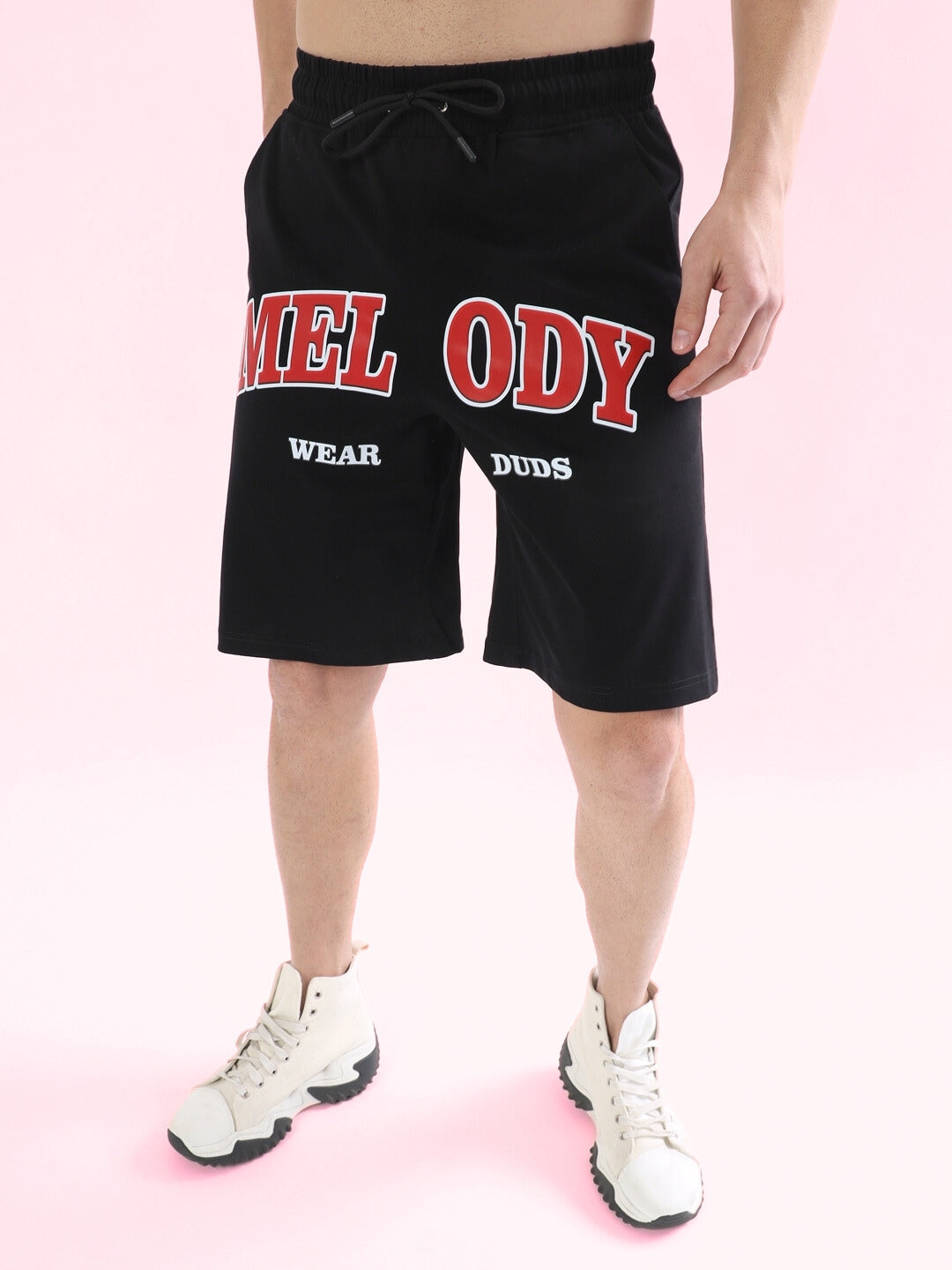 Melody Regular Fit Shorts (Black)