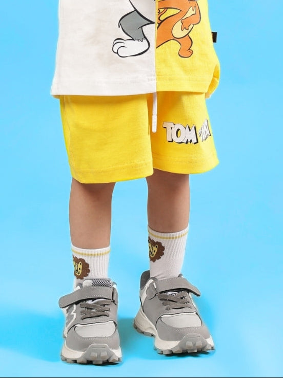 TOM & JERRY SHORTS FOR BOYS & GIRLS (YELLOW)