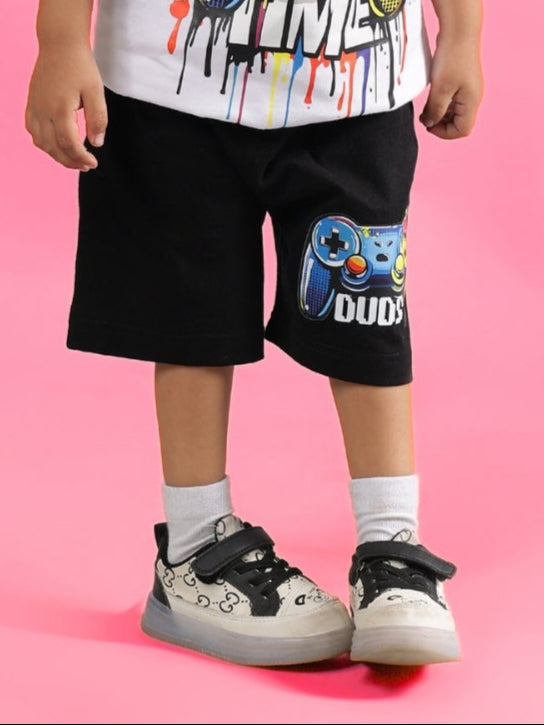 GAME TIME SHORTS FOR BOYS & GIRLS (BLACK)
