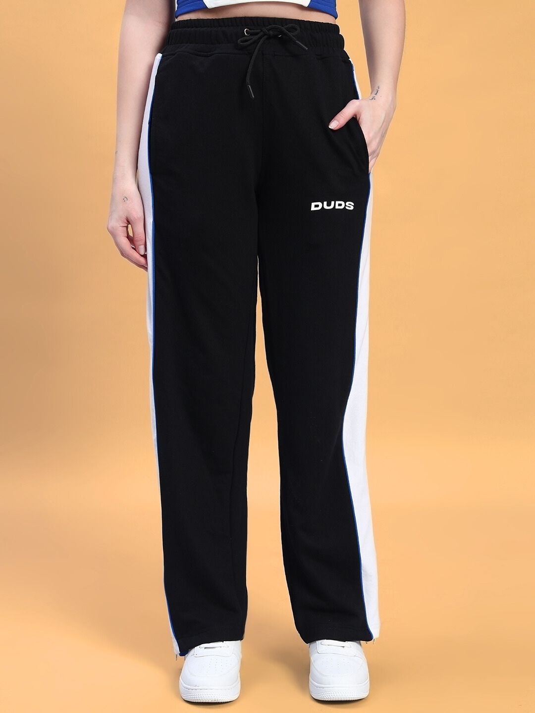 WOMEN'S TRIUMPH MULTI ZIPPER JOGGERS (BLACK R BLUE)