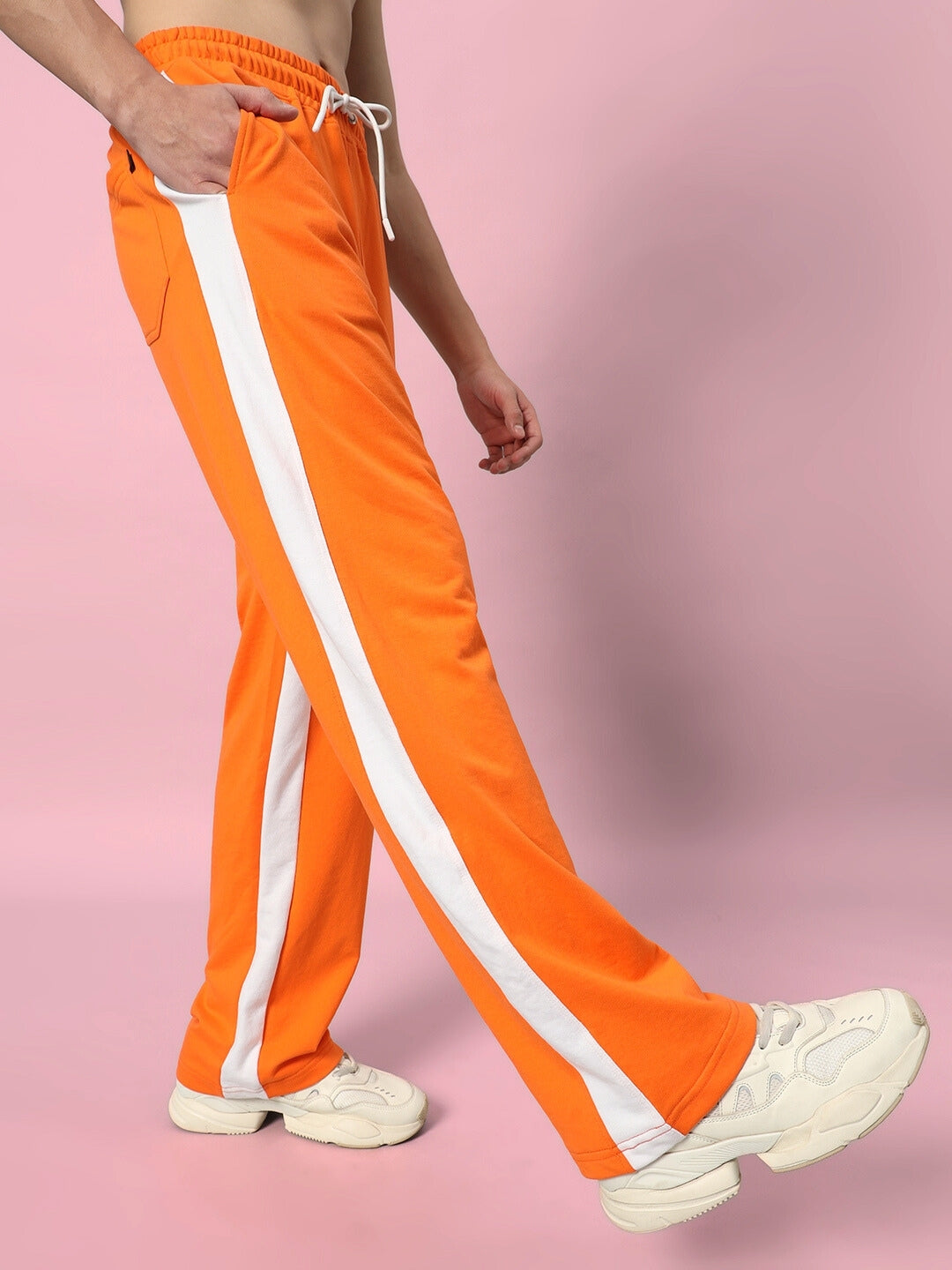 SIDE SEAM BAGGY JOGGER (ORANGE)