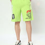 Duds Anime Girl Regular Fit Shorts (Neon Green)