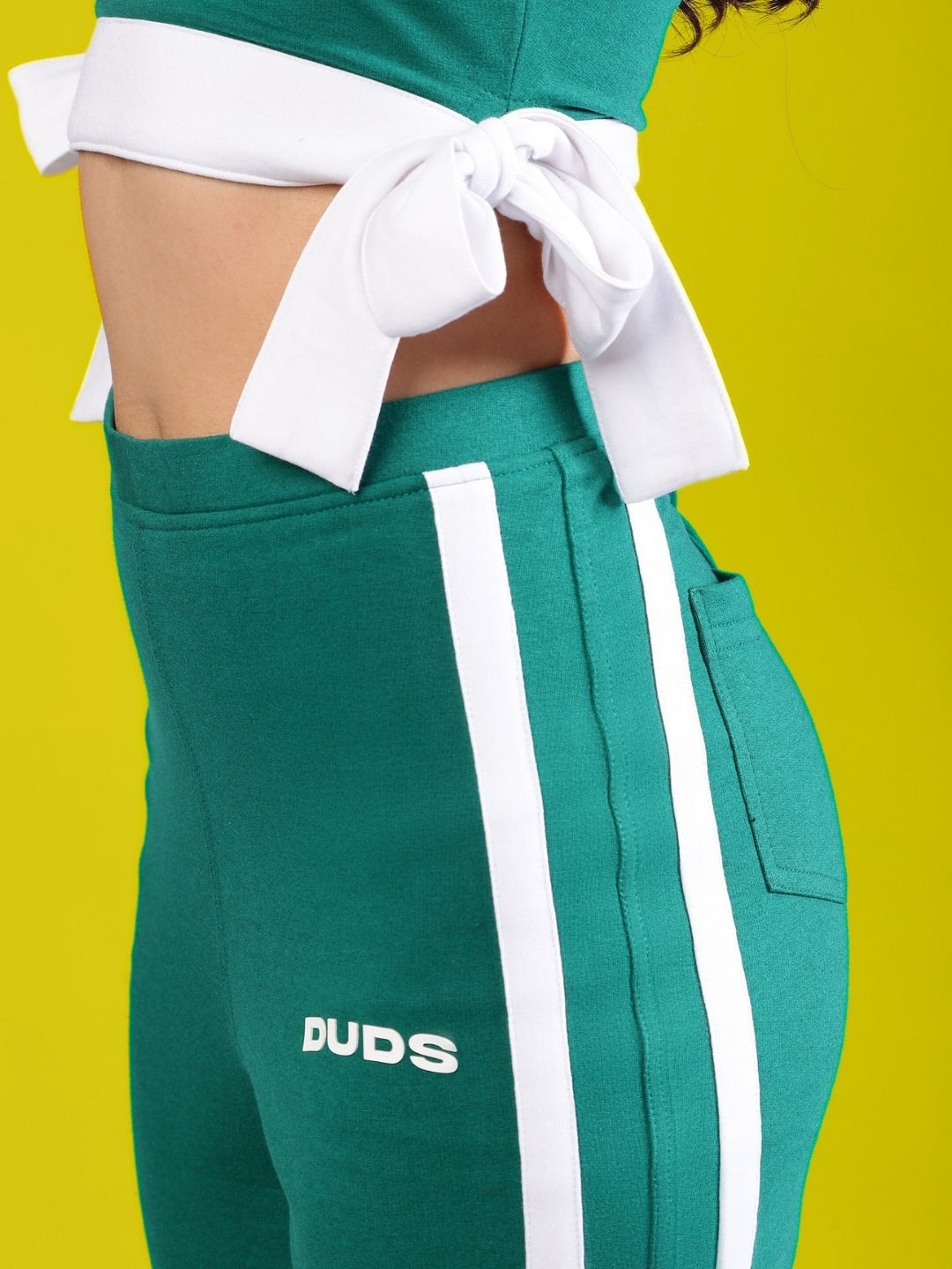 WOMEN'S FITTONIA COOL WIDE FLARE JOGGERS (GREEN)