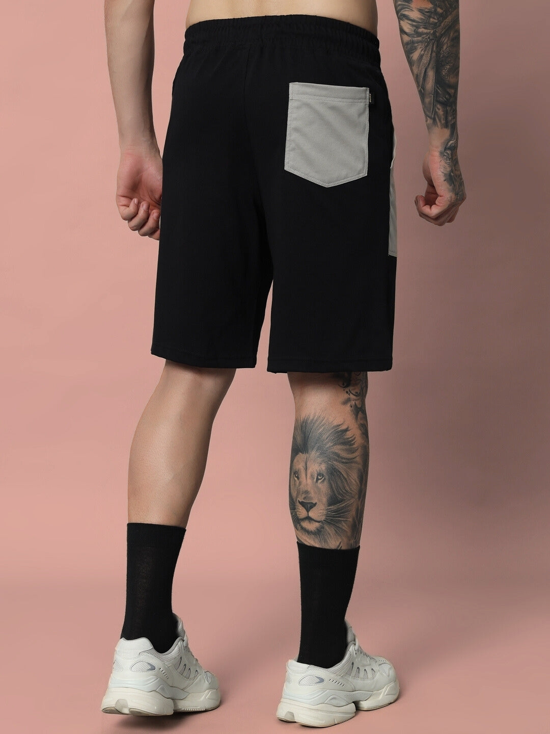 LUSTRE CO-ORD SET (BLACK GREY)
