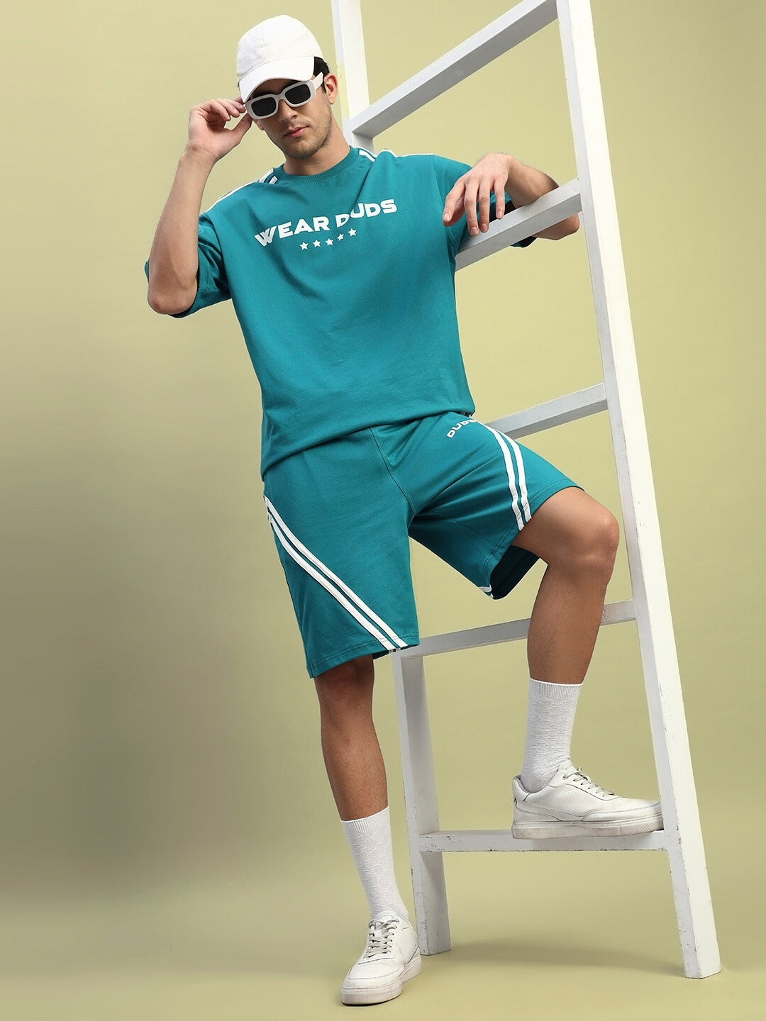 STAR JUMPER SUMMER CO-ORD SET (TEAL)