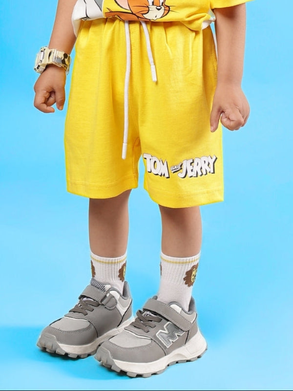 TOM & JERRY SHORTS FOR BOYS & GIRLS (YELLOW)