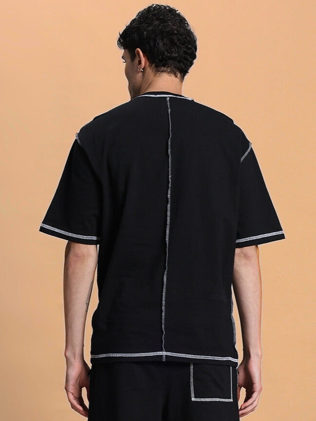 DYNAMIC OVER-SIZED CLASSIC T-SHIRT (BLACK)