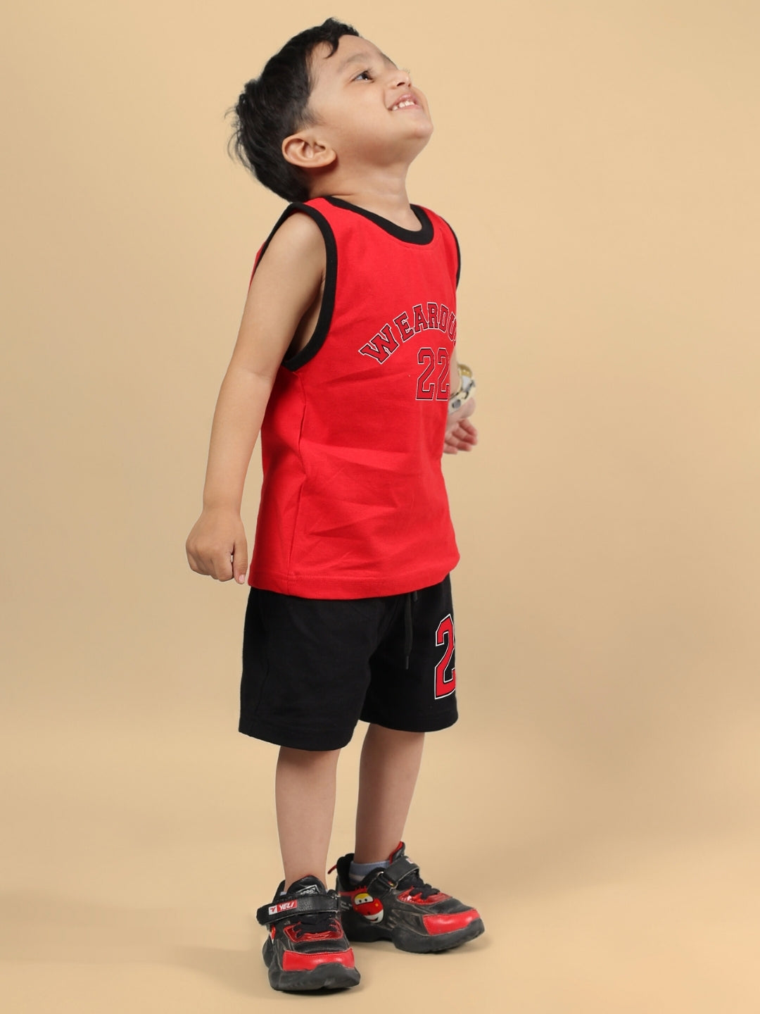 AMIGA CO-ORD FOR BOYS & GIRLS (RED BLACK)