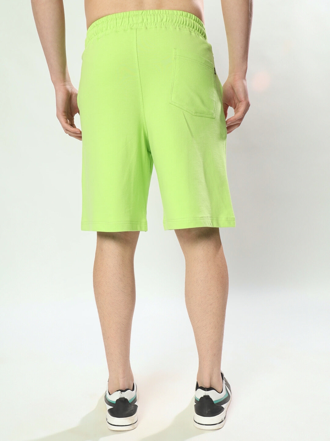 Duds Anime Girl Regular Fit Shorts (Neon Green)
