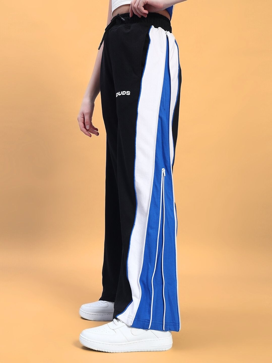 WOMEN'S TRIUMPH MULTI ZIPPER JOGGERS (BLACK R BLUE)