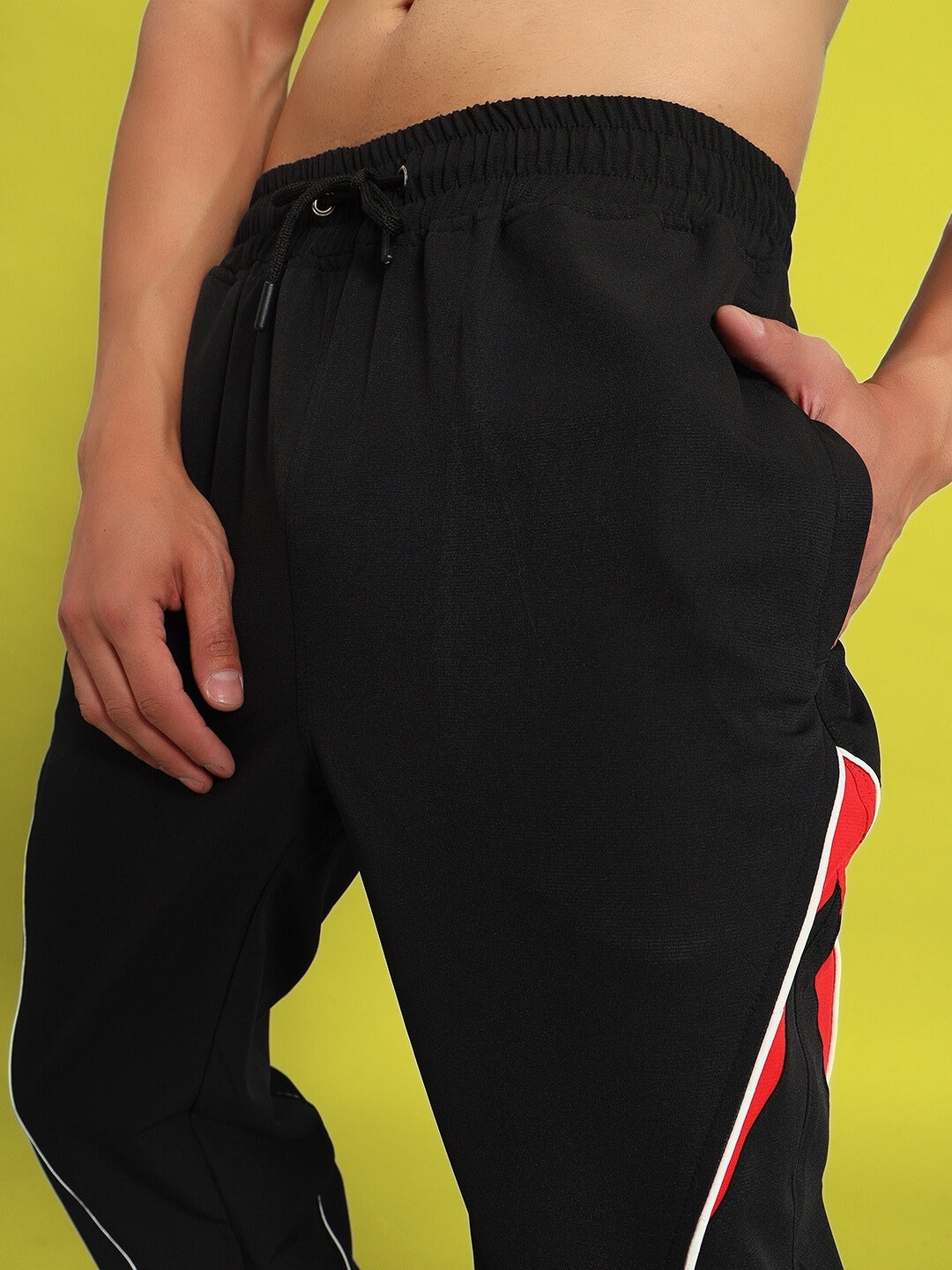 Nissan Parachute Cargo Pants (Black-Red)
