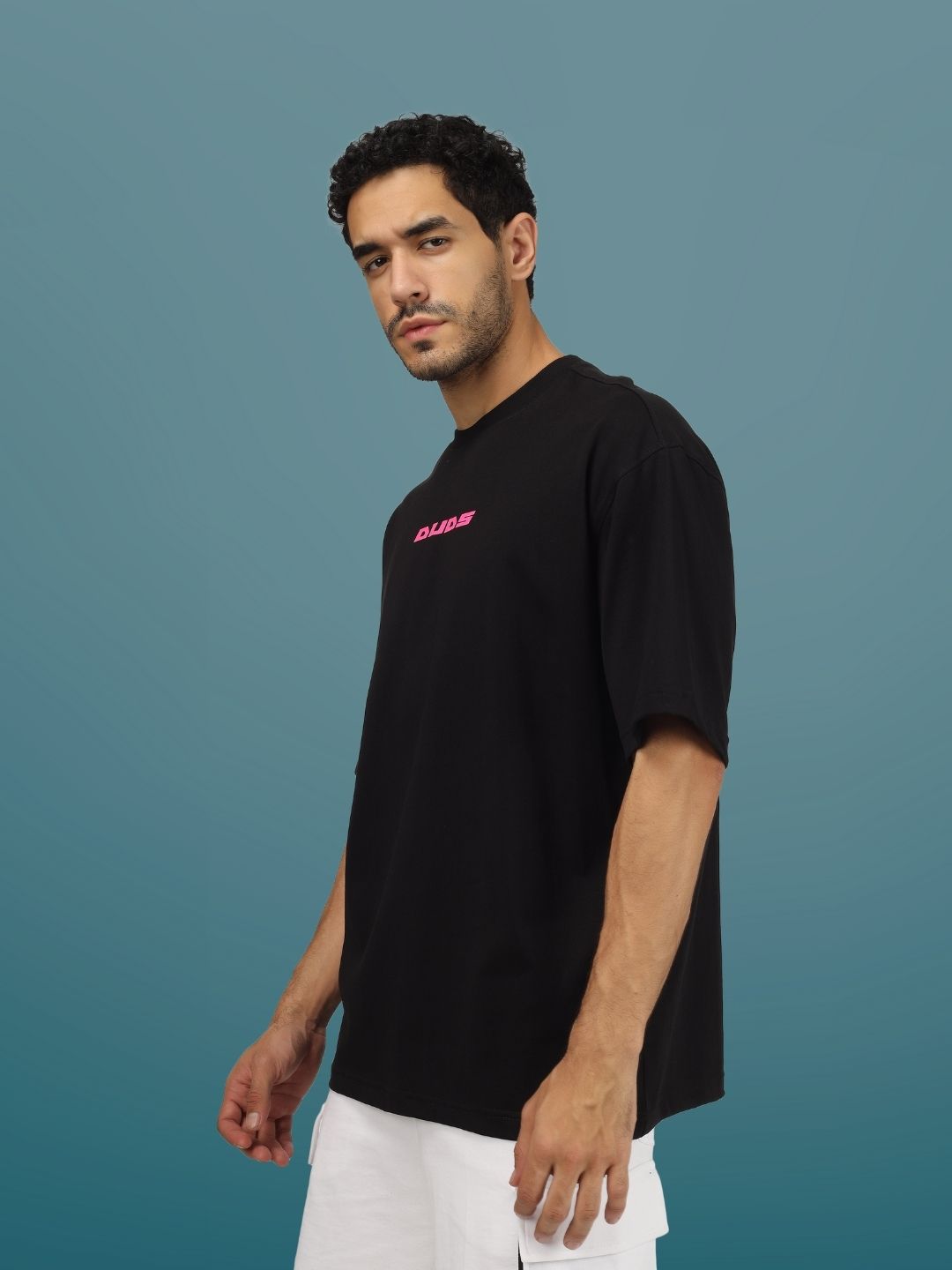 Psychedelic Trip Over-Sized T-Shirt (Black) - Wearduds