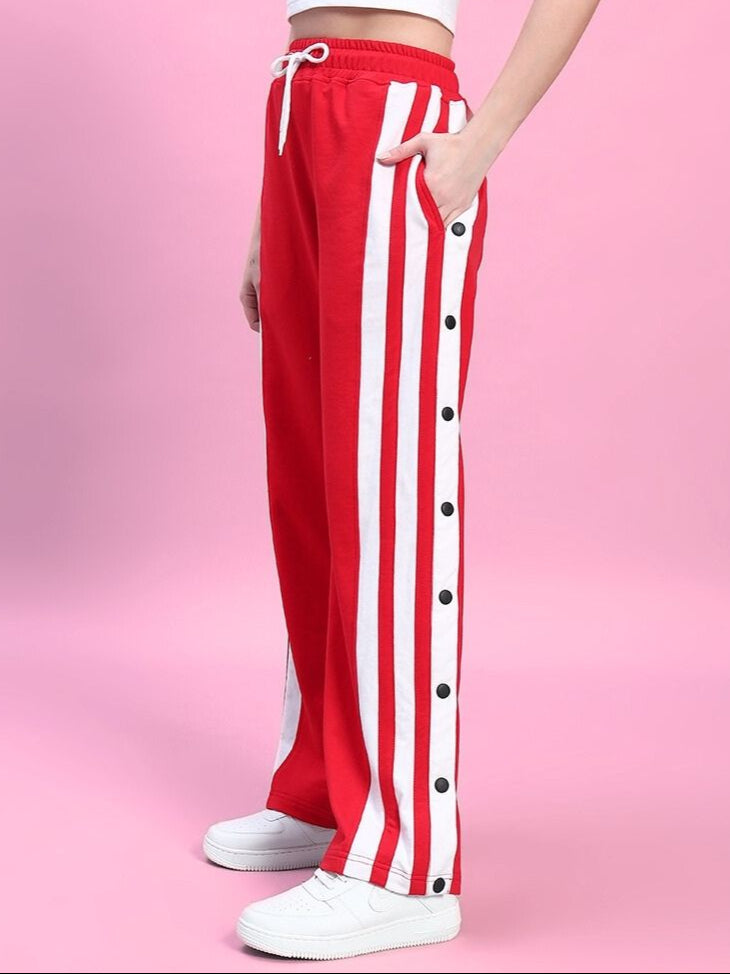 WOMEN'S DANCER JOGGERS (RED-WHITE)