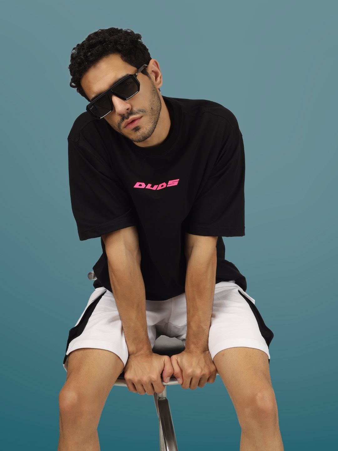 Psychedelic Trip Over-Sized T-Shirt (Black) - Wearduds