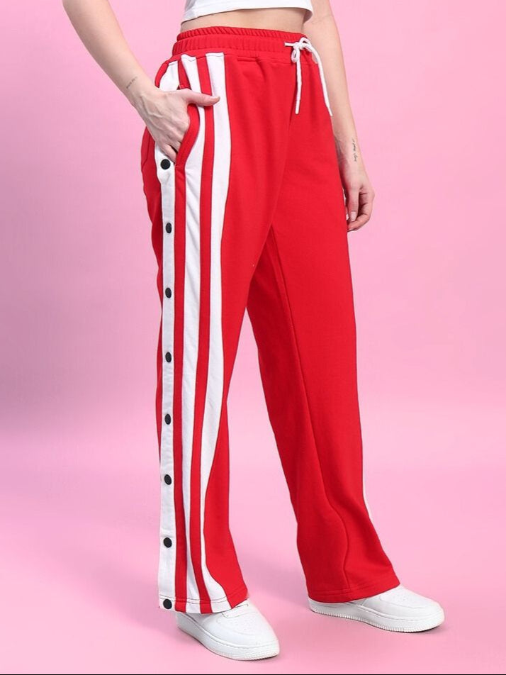 WOMEN'S DANCER JOGGERS (RED-WHITE)
