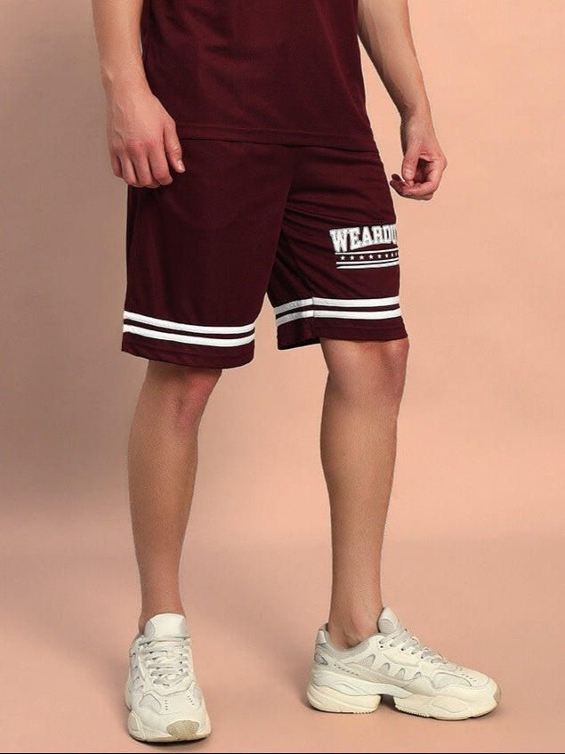 GROOVY REGULAR FIT SHORTS (WINE)