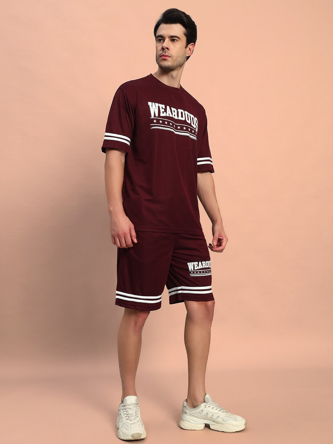 GROOVY COLORBLOCK  CO-ORD SET (WINE)
