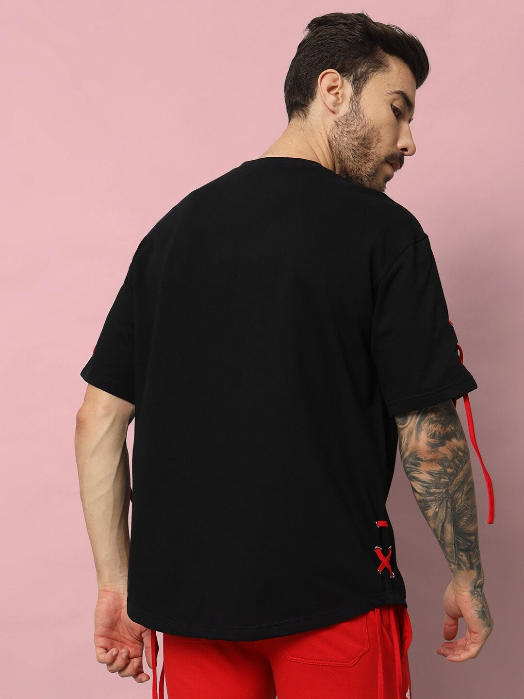 BOWLINE OVER-SIZED T-SHIRT (BLACK)
