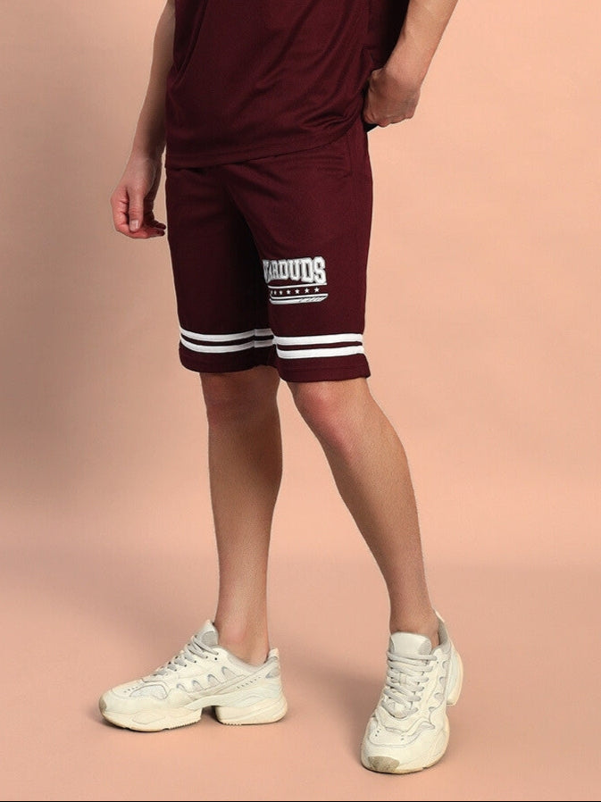 GROOVY REGULAR FIT SHORTS (WINE)