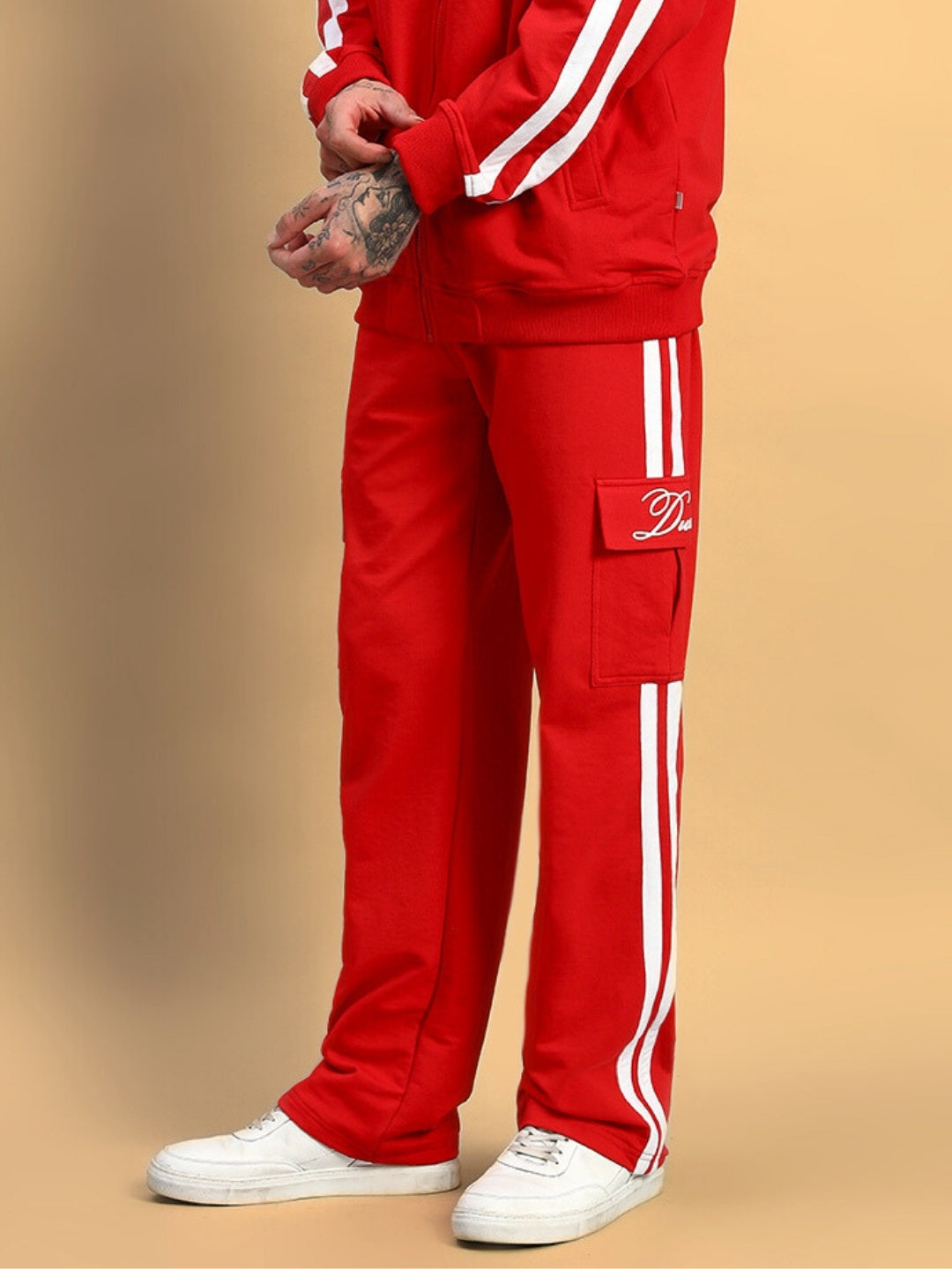 SCOTIA STRIPE JOGGERS (RED)
