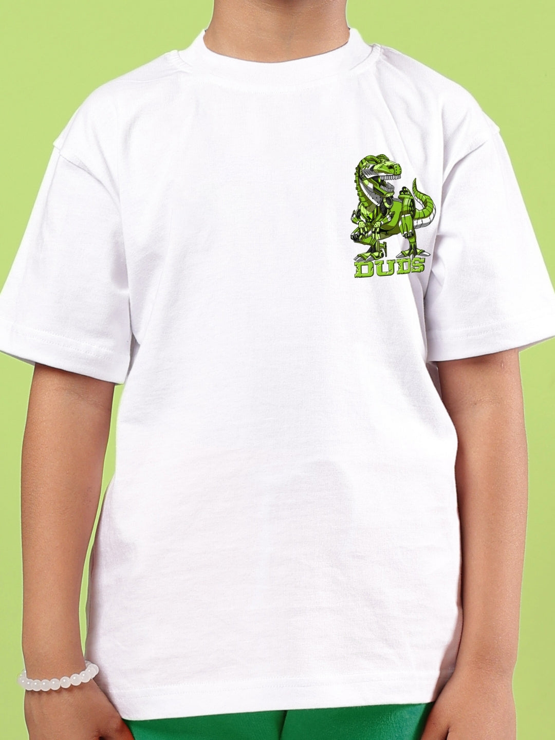 ROBO REX CO-ORD FOR BOYS & GIRLS (WHITE-GREEN)