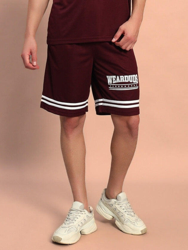 GROOVY REGULAR FIT SHORTS (WINE)