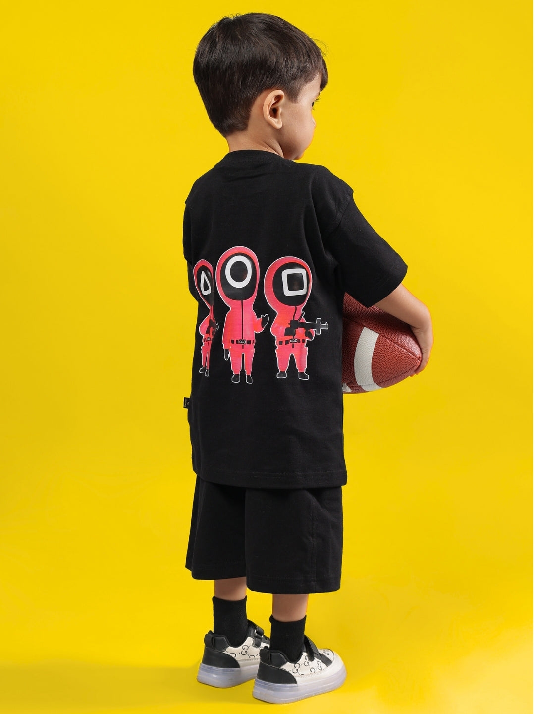 SQUID BATTLE CO-ORD FOR BOYS & GIRLS (BLACK)
