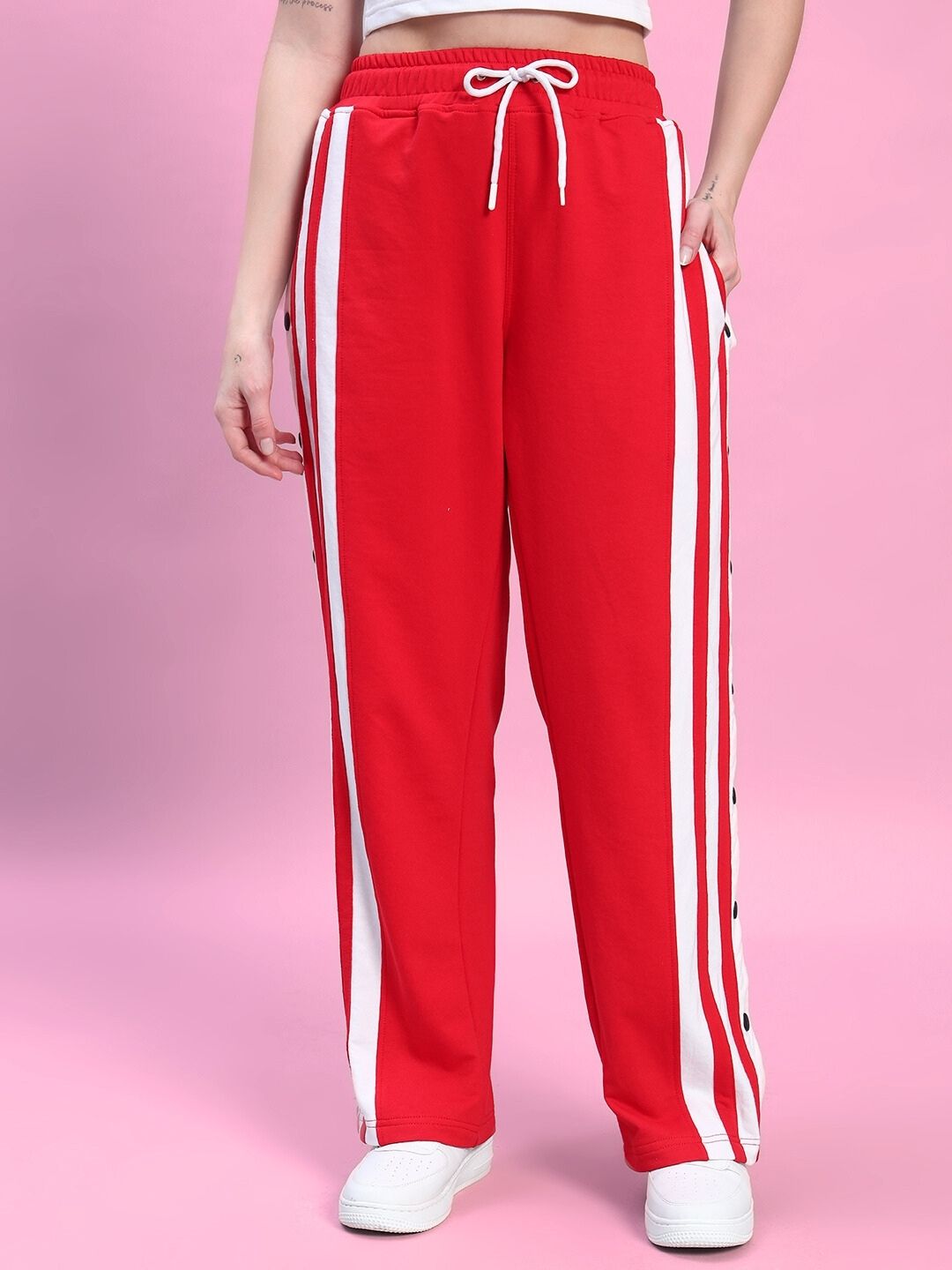 WOMEN'S DANCER JOGGERS (RED-WHITE)