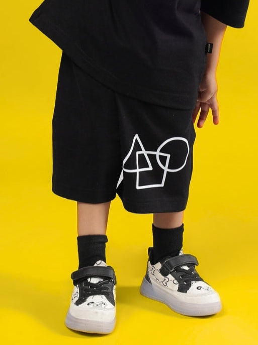 SQUID BATTLE SHORTS FOR BOYS & GIRLS (BLACK)