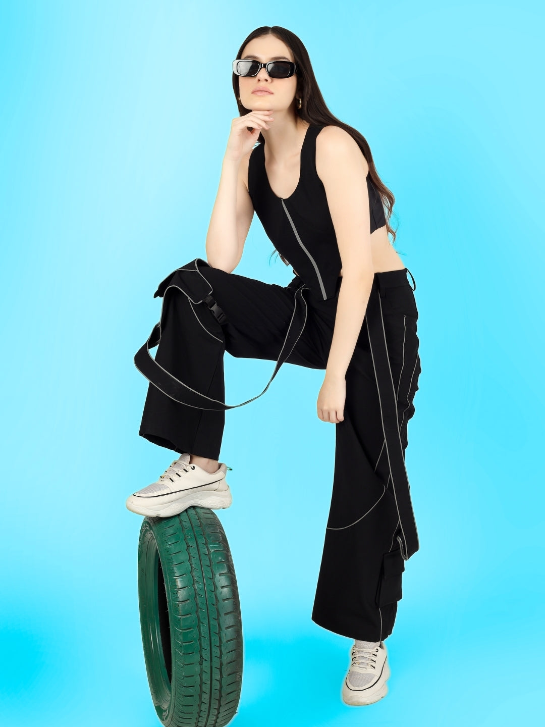 Women's Reflective Carpenter Pant