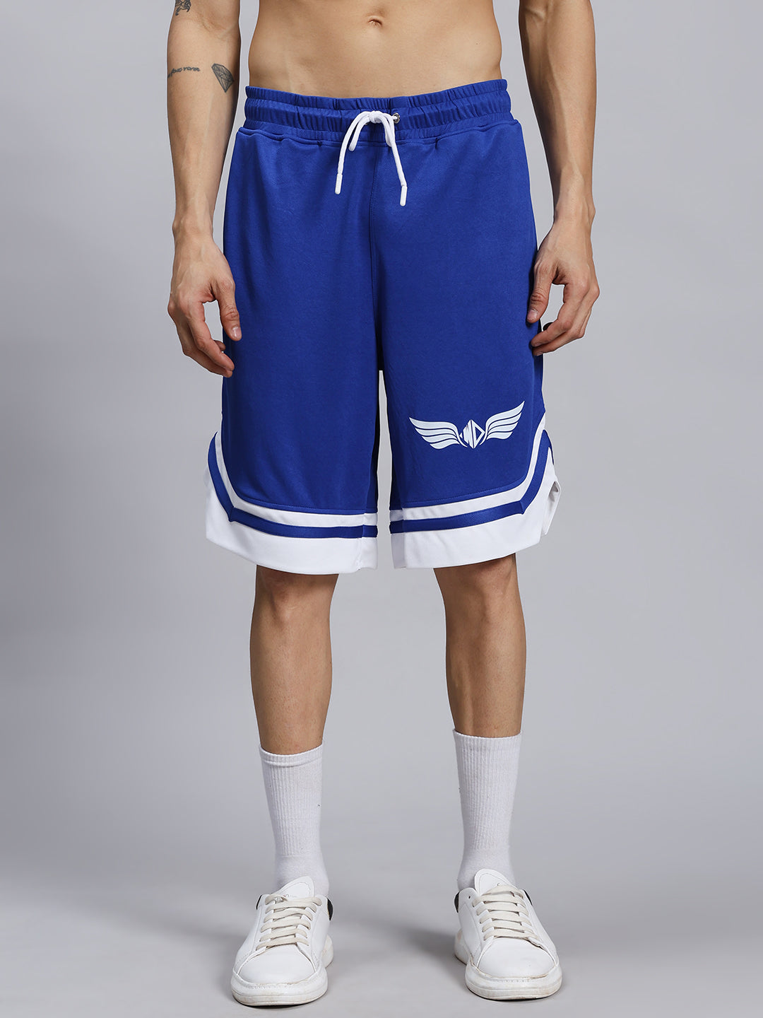 WD WINGS REGULAR FIT SHORTS (ROYAL BLUE)