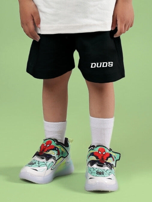 STYLISH ROBOT SHORTS FOR BOYS & GIRLS (BLACK)