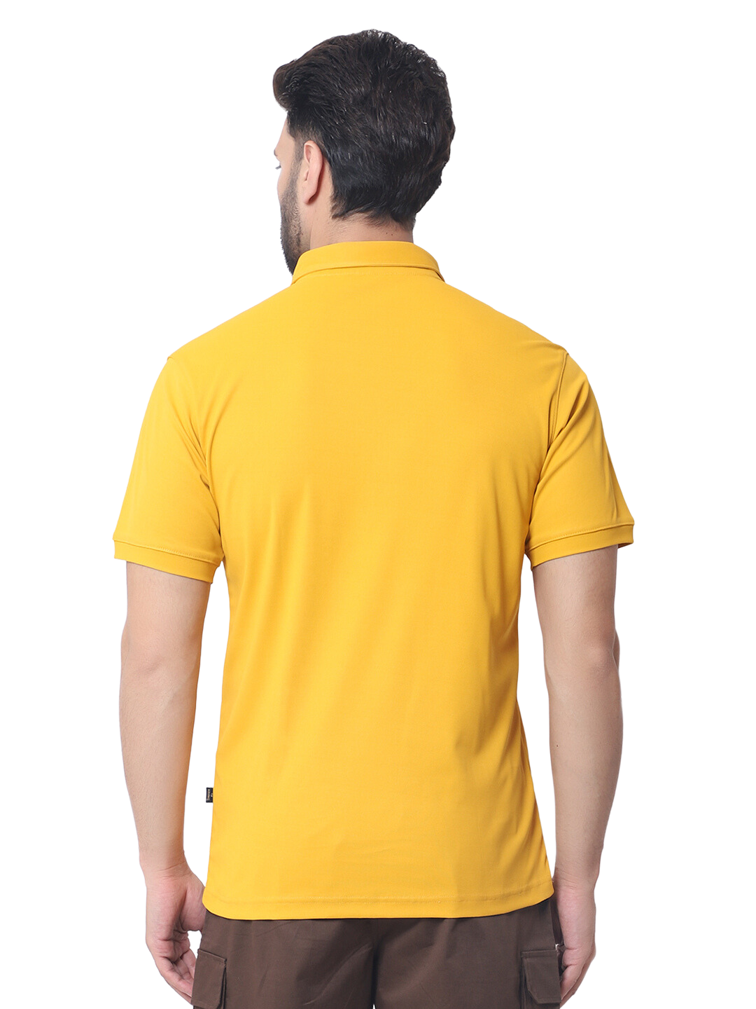 Yellow Polo Neck T-Shirt - Wearduds